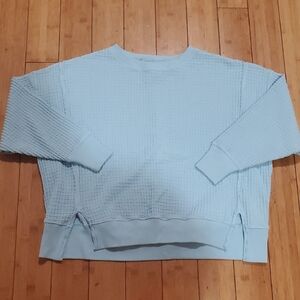 American Eagle Outfitters Soft Blue Knit Top
